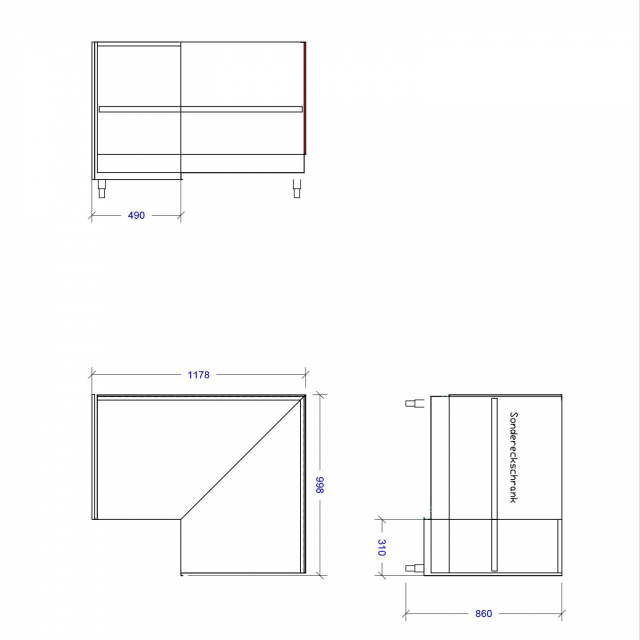 Armoire d'angle