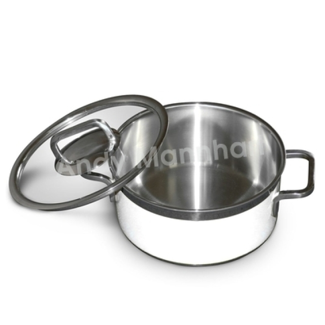 POÊLE À BUFFET avec couvercle, blanc, 16 cm
