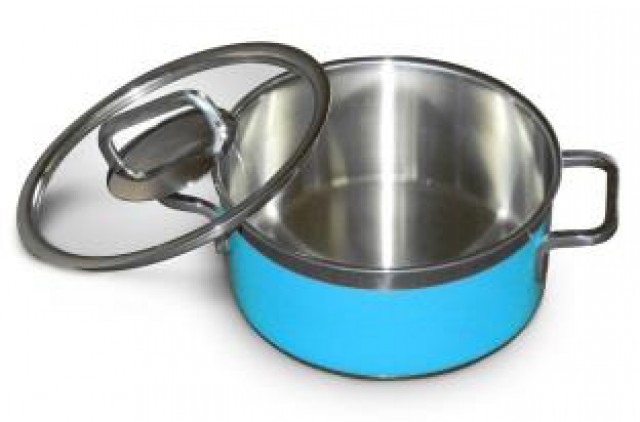 Casserolle avec Couvercle, Bleu 20 cm
