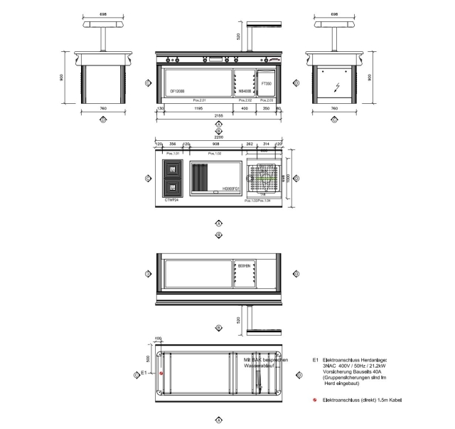Le Fourneau Suisse, 3440 mm