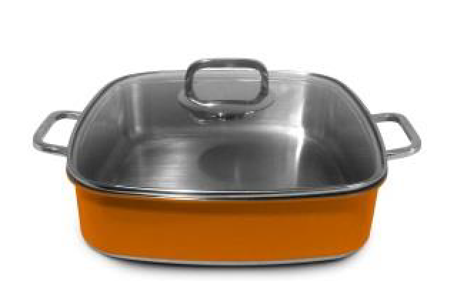 Rotissoir avec Couvercle, Orange